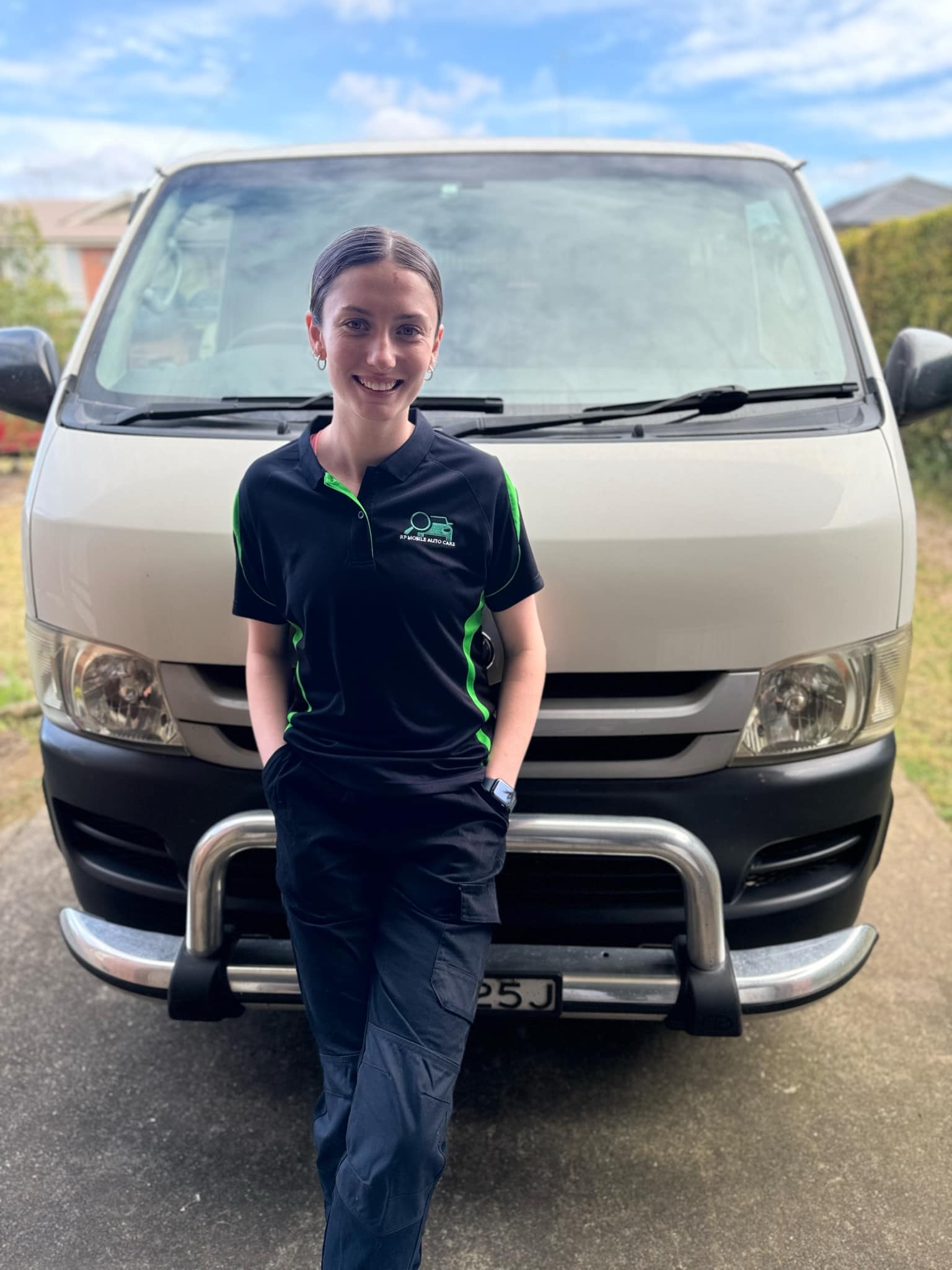 Professional mobile mechanic with service van